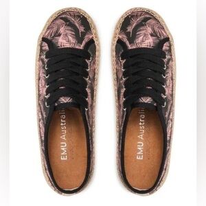 Emu Agonis Espadrille sneaker, NWB, Rose Pink Palm